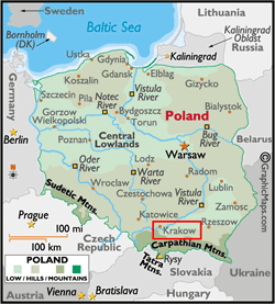 poland map krakow guide city tobook warsaw satellite capital european hindu baltic polish their russia sea maps great countries choose